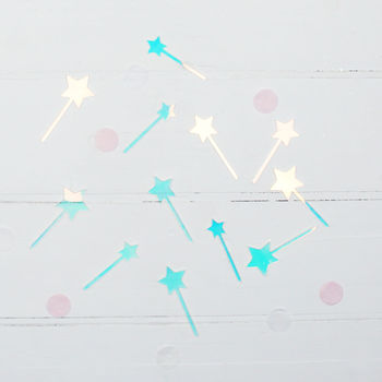 Iridescent Star Cake Toppers, 6 of 7