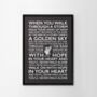 You'll Never Walk Alone Typography Art Poster Print, thumbnail 12 of 12