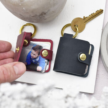 Personalised Leather Photo Book Keyring, 2 of 5