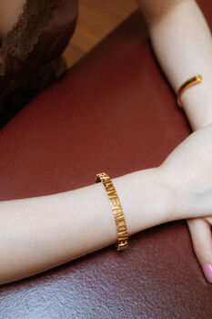 Personalised Custom Word Cuff Bracelet, 5 of 6