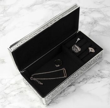 Personalised Silver Jewellery Box, 4 of 5