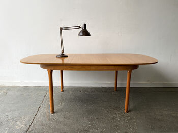 Mid Century Extending Dining Table By Schreiber, 7 of 12