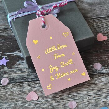 Personalised Gold Foiled Gift Tag, 2 of 5