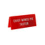 It's A Sign 'Chief Mince Pie Taster' Red Desk Sign, thumbnail 2 of 2