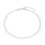 Sterling Silver Chunky Flat Snake Chain Necklace, thumbnail 4 of 5