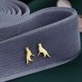German Shepard Dog Stud Earrings In Sterling Silver, thumbnail 7 of 11