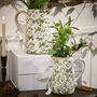 Irina Green Botanical Pitcher Jug Vase, thumbnail 1 of 8