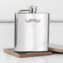 Personalised Moustache Hip Flask, thumbnail 7 of 8