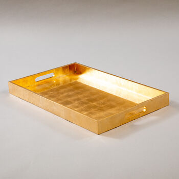 Handcrafted Lacquered Rectangular Serving Trays, 8 of 12