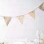 Gold Glitter Sequin Party Bunting Decoration, thumbnail 1 of 1