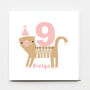 Happy Birthday Kitty Cat Greeting Card, thumbnail 2 of 3
