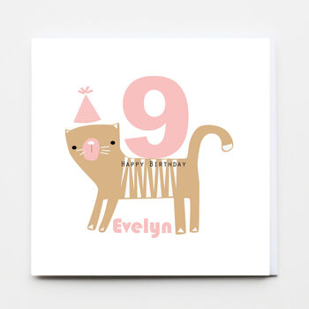 Happy Birthday Kitty Cat Greeting Card, 2 of 3