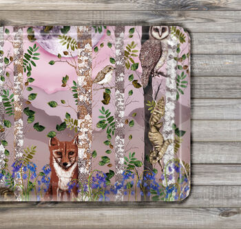 The Forest At Twilight Tray In Pink, 2 of 5