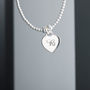 Sterling Silver Personalised Heart Charm Bracelet, thumbnail 3 of 6