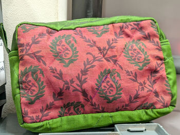 Large Colourful Upcycled Sari Box Pouches, Handmade In India, 2 of 12