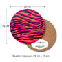 Round Coaster Animal Print Heat And Stain Proof, thumbnail 2 of 9