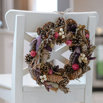 Purple Haze Winter Door Wreath, 4 of 4