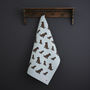 Chocolate Cockapoo / Labradoodle Organic Cotton Tea Towel, thumbnail 1 of 12