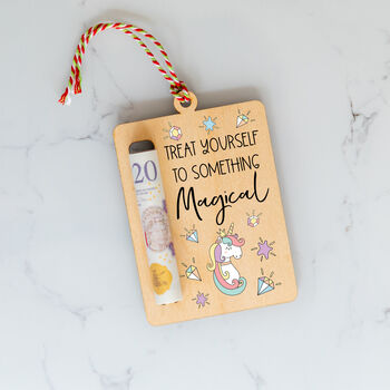Treat Yourself To Something Magical Money Gift Holder, 2 of 5