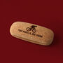 Cork Glasses Case 'Two Wheels One Vision' | Beauty | Travel Case | Cycling | Bike Enthusiast, thumbnail 1 of 2