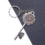 1951 75th Birthday Two Heart Lucky Sixpence Keyring, thumbnail 1 of 2