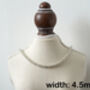 Chunky Byzantine Chain Necklace In Solid Sterling Silver 20 Inches Long, thumbnail 5 of 5