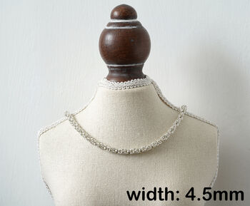 Chunky Byzantine Chain Necklace In Solid Sterling Silver 20 Inches Long, 5 of 5