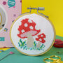 Toadstool Mini Cross Stitch Kit, thumbnail 5 of 5
