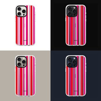 Berry Stripe Phone Case For iPhone, 7 of 8