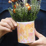 70's Style Floral Mushrooms Planter, thumbnail 1 of 2