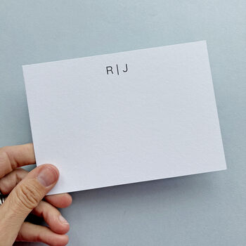 Couples Monogram Stationery, Personalised Thank You Notes, 4 of 7