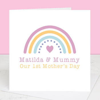 Our First Mother's Day Rainbow Card, 2 of 4