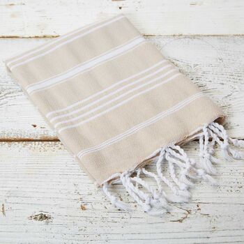 Striped Cotton Hand Towels And Tea Towels, 2 of 9