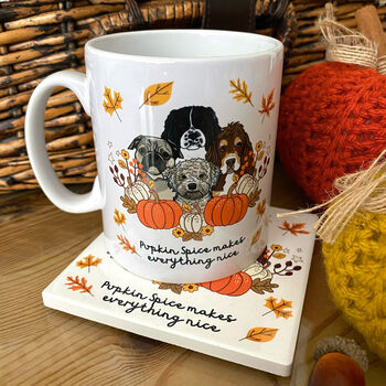 Personalised Pupkin Patch Dog Lover Ceramic Mug, 3 of 12