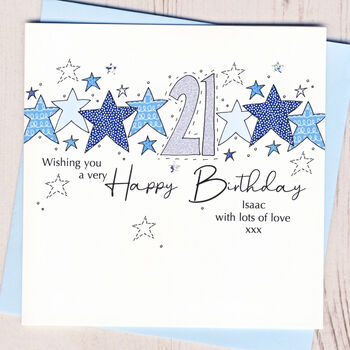 Personalised Starry 18th Birthday Card, 3 of 3