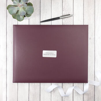 Personalised Premium Leather Visitors Book, 3 of 12