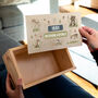 Personalised Woodland Animals Keepsake Box With Sliding Lid, thumbnail 2 of 5
