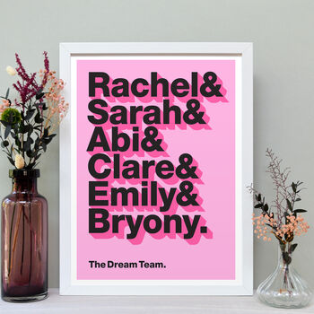 Personalised Family Names Typographical Print, 2 of 5