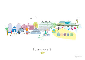 Bournemouth Skyline Cityscape Art Print, 3 of 3
