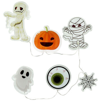 Battery Operated LED Light Up Halloween Gel Window Stickers, 3 of 4