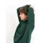 Dark Green Oversized 100% Cotton Loungewear Set, thumbnail 4 of 4