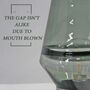 Solid Grey Solid Glass Cordless Table Lamp, thumbnail 3 of 9