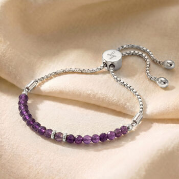 February Birthstone Amethyst Bracelet, 4 of 7