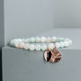 Personalised 18ct Rose Gold Plated Agate Bracelet, thumbnail 5 of 8