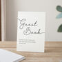 Minimal Script Personalised Initials Wedding Guest Book, thumbnail 3 of 3