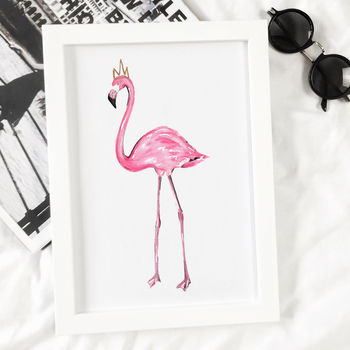 Pink Flamingo Print Unframed, 4 of 6