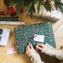 Christmas Greenery Green Wrapping Paper, thumbnail 9 of 12