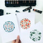 Set Of Three Floral Circle Prints, thumbnail 2 of 2