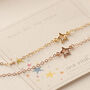 Gold Star Chain Bracelet, thumbnail 2 of 11