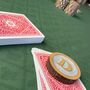 Personalised Oak And Resin Poker Dealer Chip, thumbnail 3 of 6